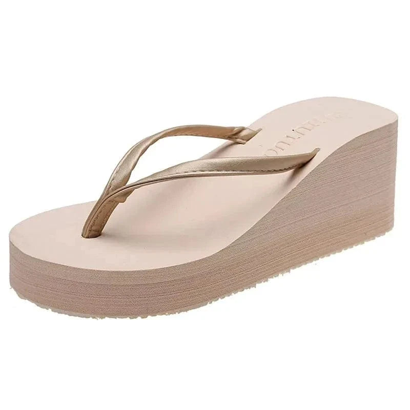 Tong Orthopédique Femme Compensée Style Plateforme