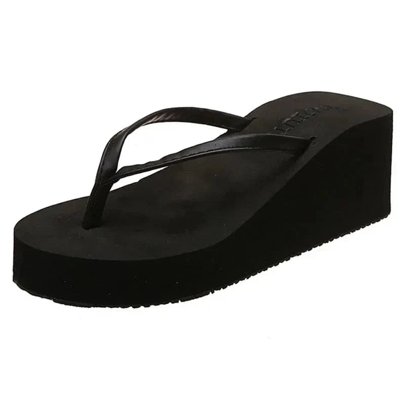 Tong Orthopédique Femme Compensée Style Plateforme