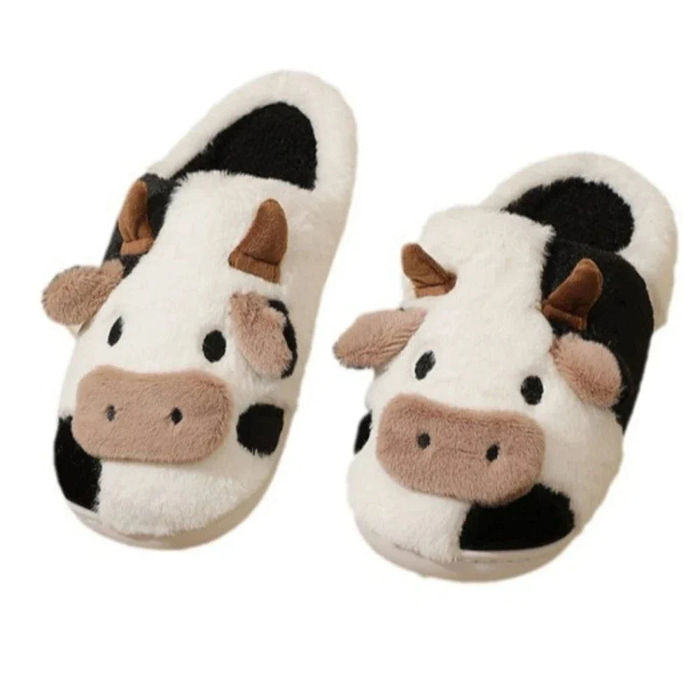 Cozy Cow Fleece Lined Orthopedic Slippers for Men