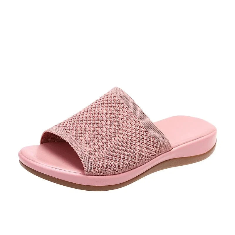Boho Chic Mesh Arch Support Flip Flops for Summer – view 4