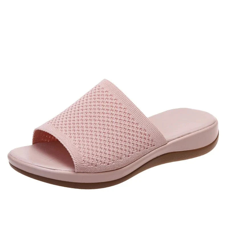 Boho Chic Mesh Arch Support Flip Flops for Summer – view 3