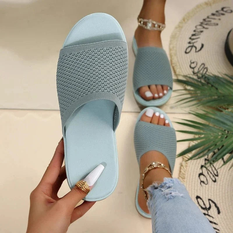Boho Chic Mesh Arch Support Flip Flops for Summer – view 6