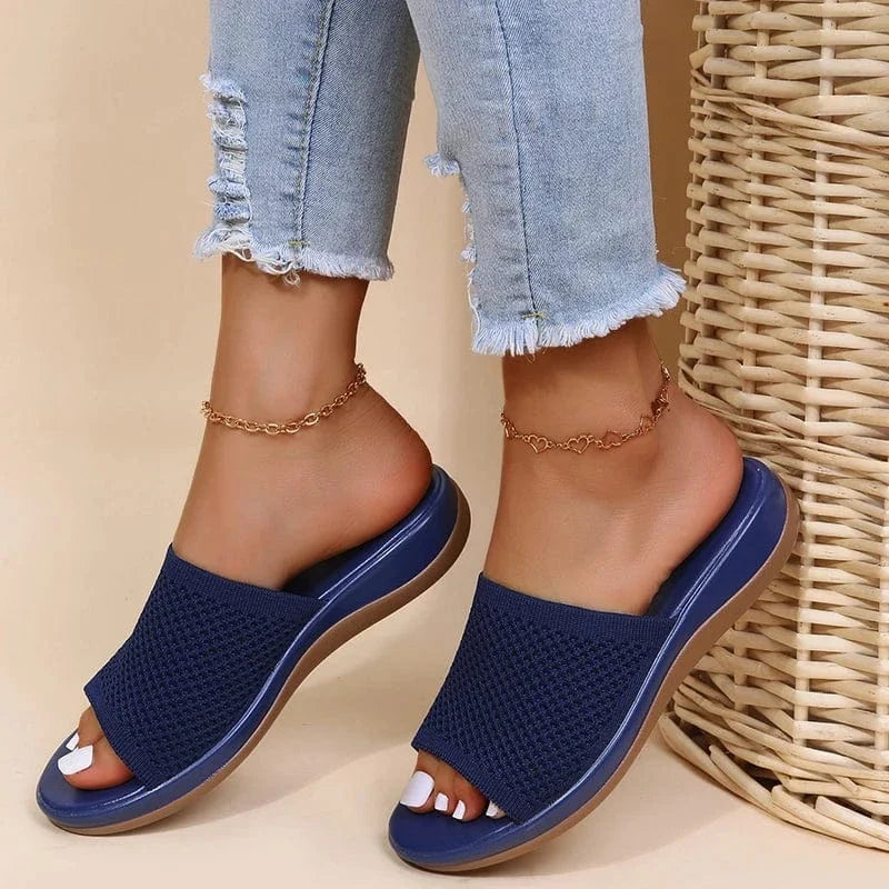 Boho Chic Mesh Arch Support Flip Flops for Summer – view 5