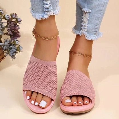Boho Chic Mesh Arch Support Flip Flops for Summer – view 10