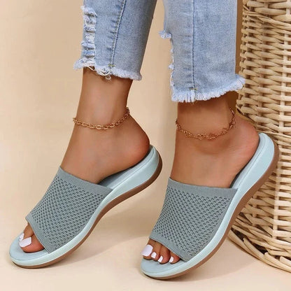 Boho Chic Mesh Arch Support Flip Flops for Summer – view 8